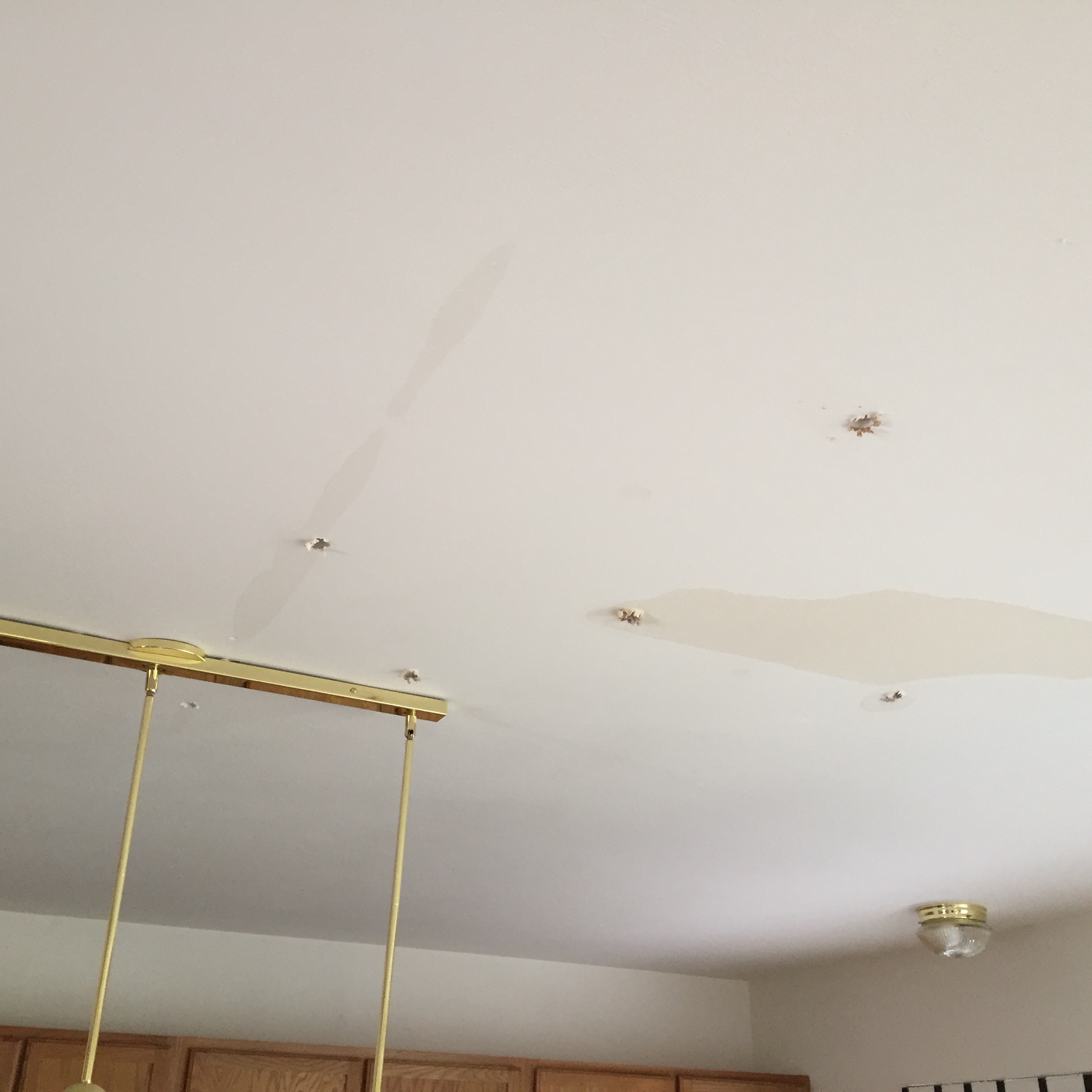 Can you spot the water damage? SERVPRO is here to help.