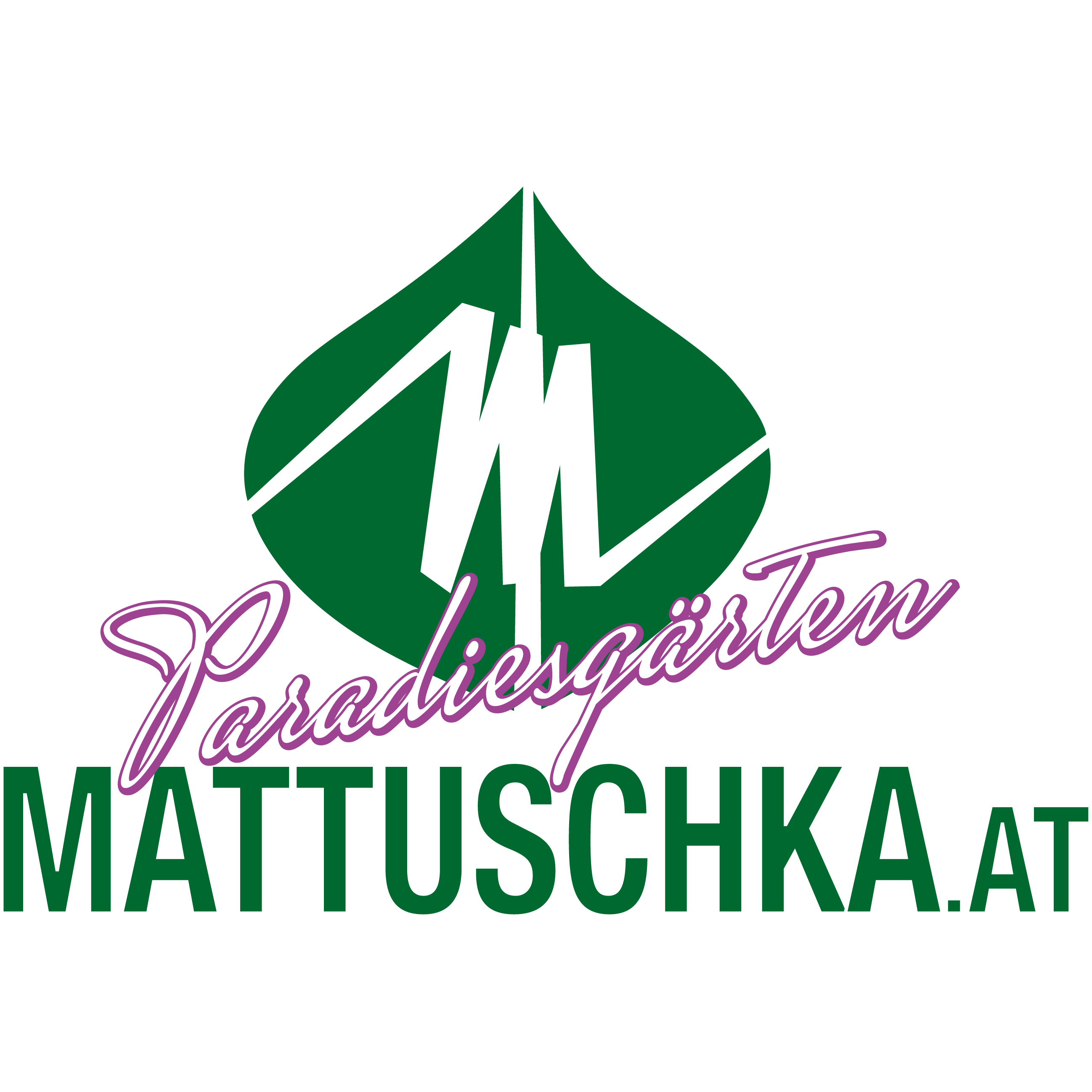 Paradiesgärten Mattuschka - Gartengestaltung - Pflege Abo - Pflanzenverkauf Logo