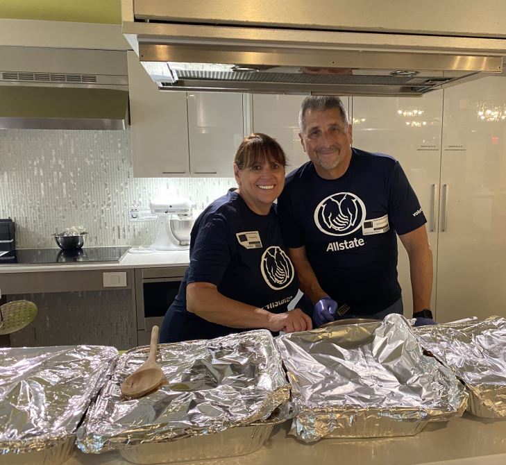 In July 2023, our Allstate agency was proud to show our support for The Ronald McDonald House where we purchased supplies and volunteered our time to help prepare food.