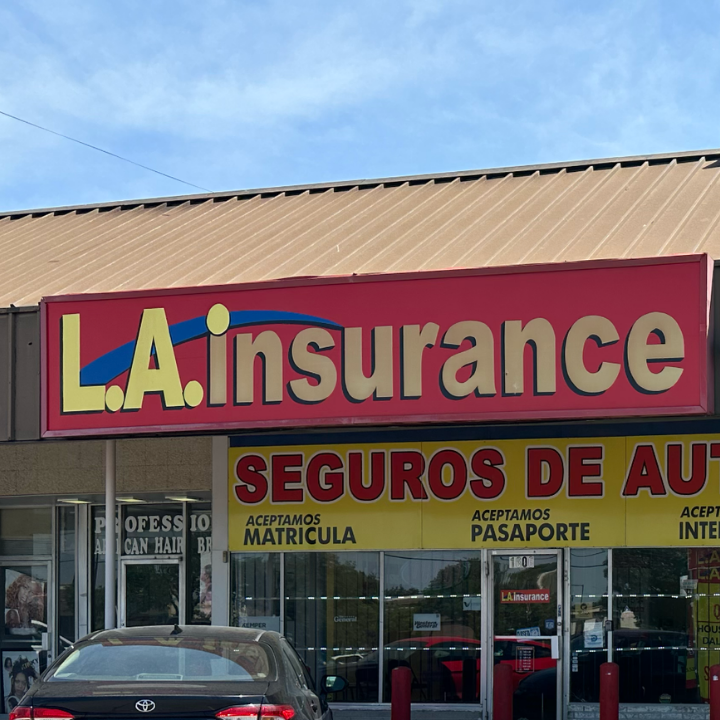 Exterior of the L.A. Insurance agency located at 1606 S Buckner Blvd in TX