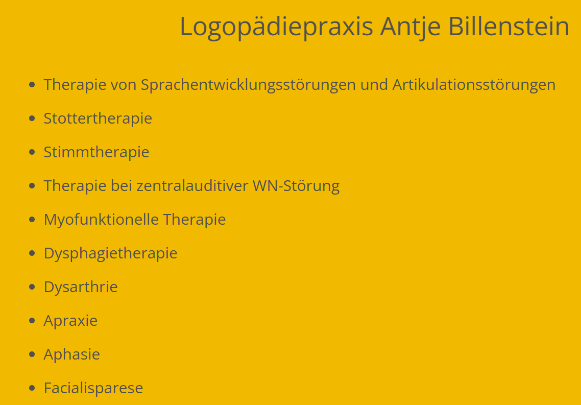 Logopädie Billenstein in Nürnberg - Logo