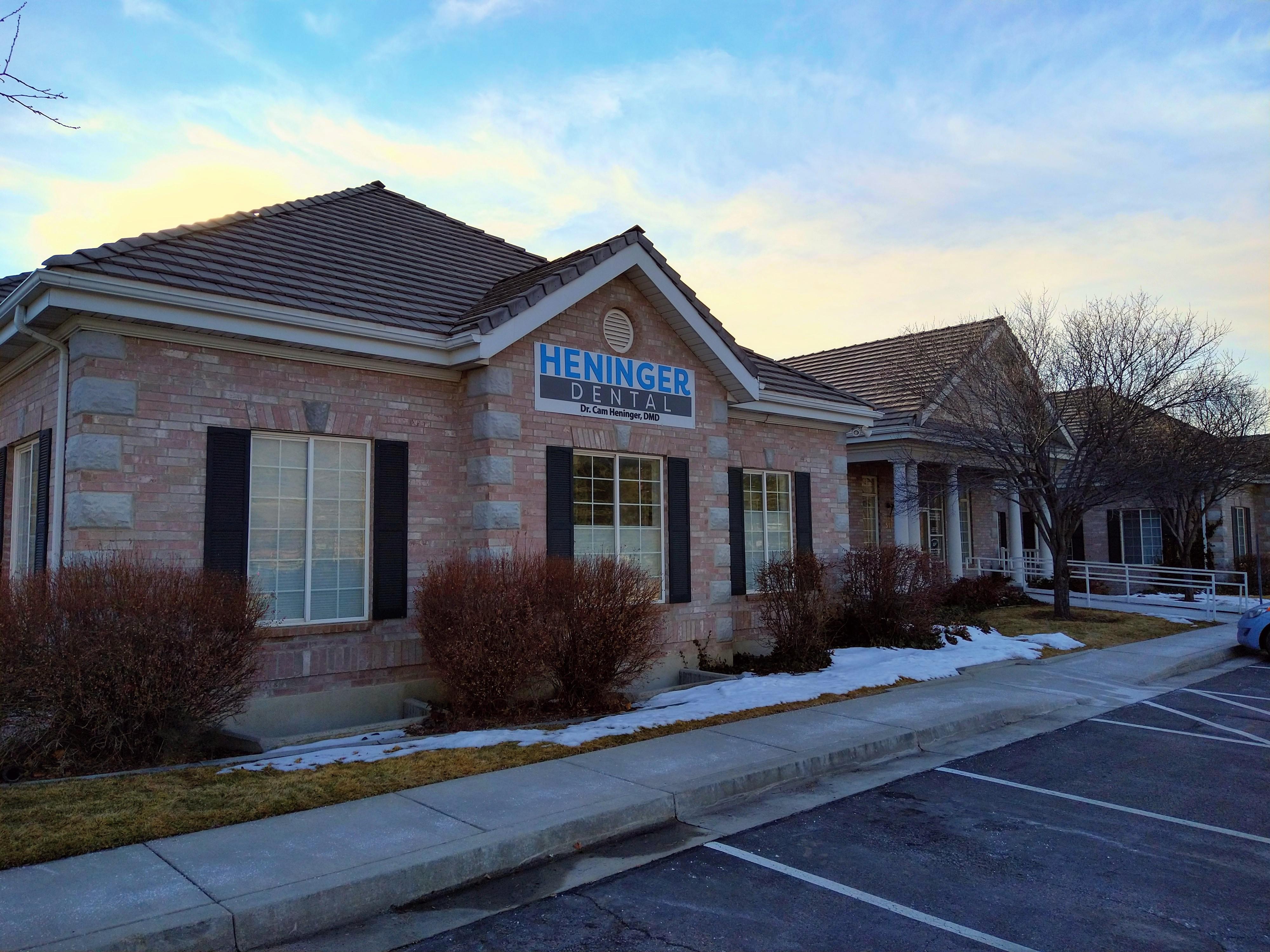 Heninger Dental Heninger Dental: Dr Cam Heninger in Orem UT Exterior Pleasant Grove Lindon Dental Implants Wisdom Teeth Sedation Family Dentist Cosmetic Dentist