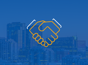 Handshake icon.