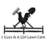 2 Guys & a Girl Lawn Care Logo