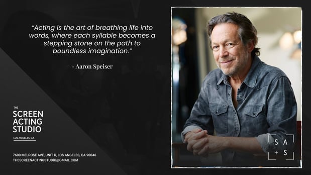 Images Aaron Speiser - The Screen Acting Studio