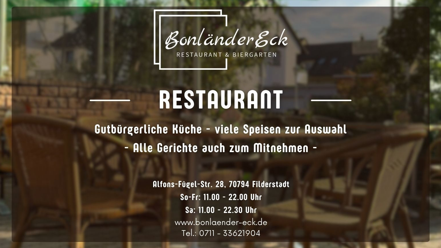 Kundenbild groß 9 Bonländer Eck - Restaurant & Biergarten