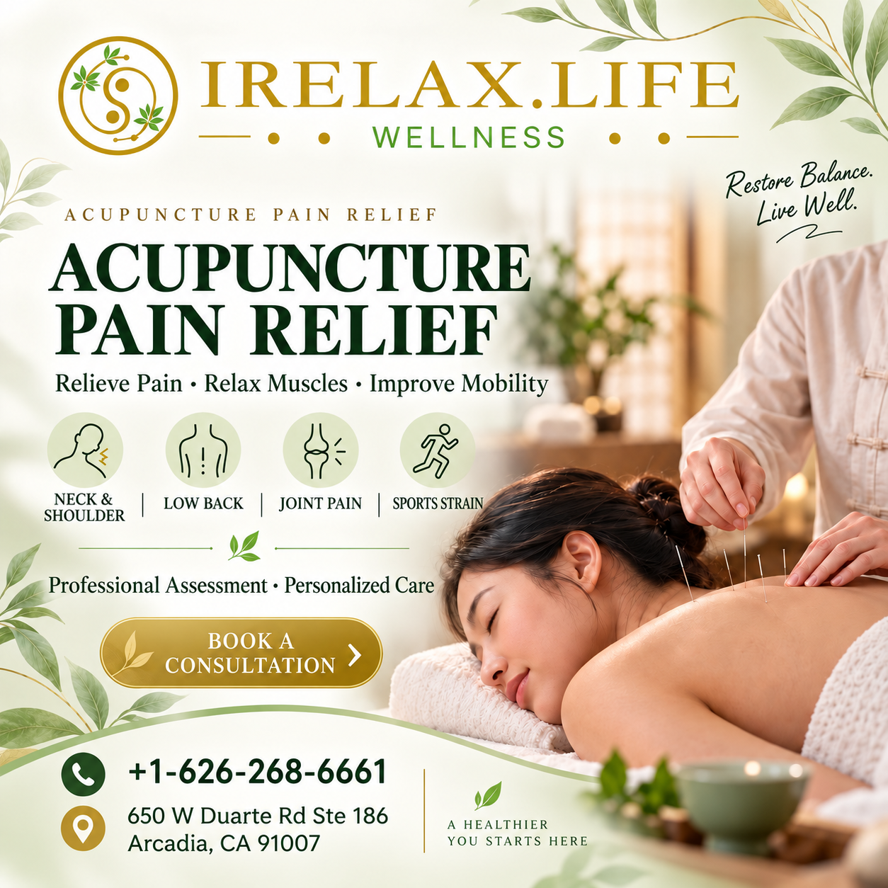 Acupuncture is part of the ancient practice of Traditional Chinese medicine (TCM). TCM is a system of healthcare that has evolved over thousands of years to prevent, diagnose, and treat disease.