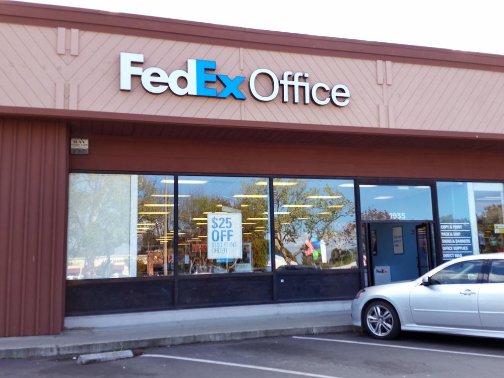 Exterior photo of FedEx Office location at 1935 W El Camino Real\t Print quickly and easily in the self-service area at the FedEx Office location 1935 W El Camino Real from email, USB, or the cloud\t FedEx Office Print & Go near 1935 W El Camino Real\t Shipping boxes and packing services available at FedEx Office 1935 W El Camino Real\t Get banners, signs, posters and prints at FedEx Office 1935 W El Camino Real\t Full service printing and packing at FedEx Office 1935 W El Camino Real\t Drop off FedEx packages near 1935 W El Camino Real\t FedEx shipping near 1935 W El Camino Real