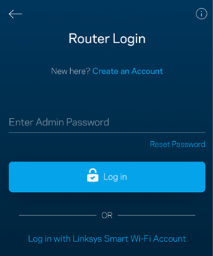reset password form