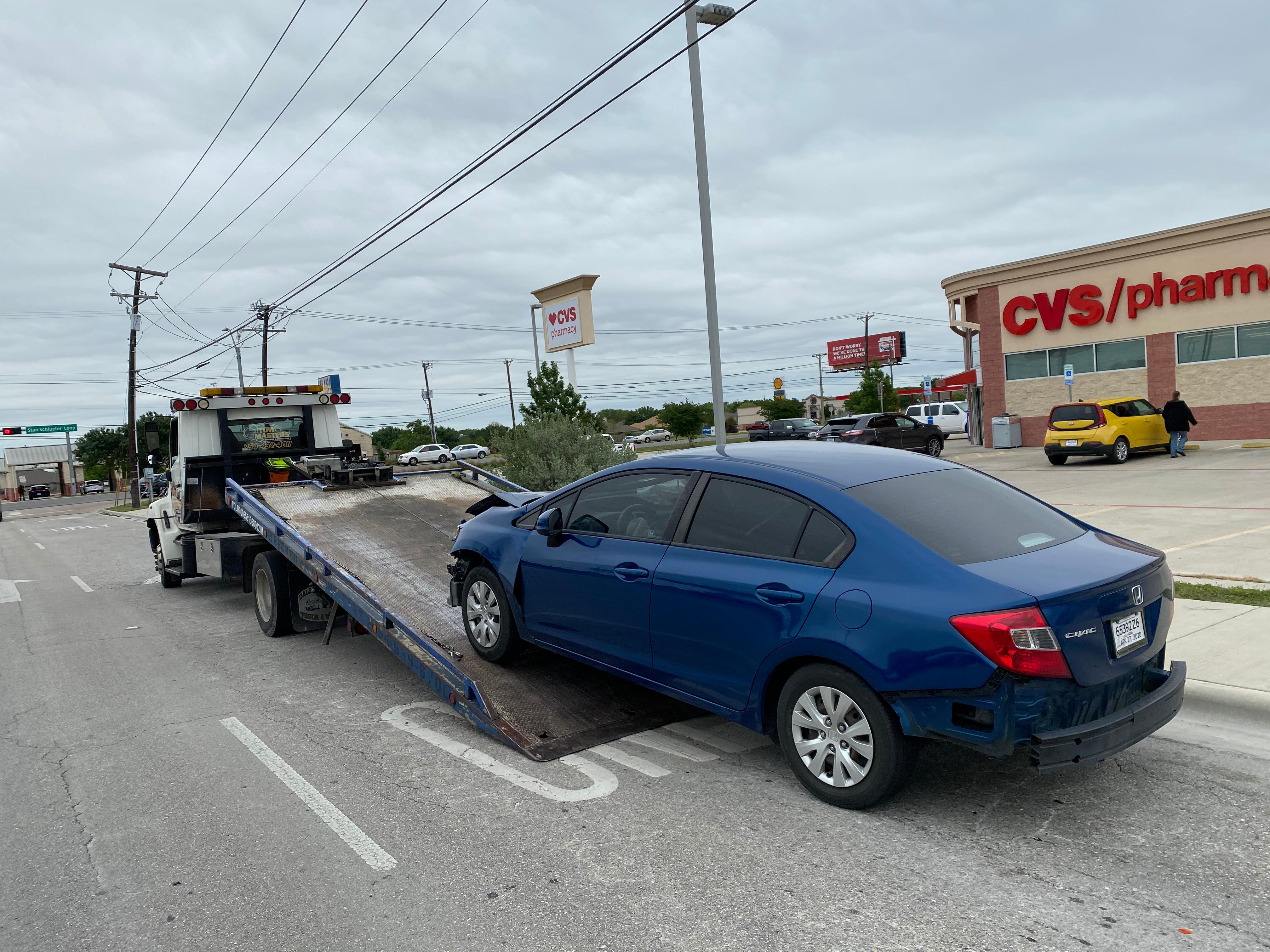 Contact us for Towing Services! Tow Masters Towing & Recovery Killeen (254)432-4011