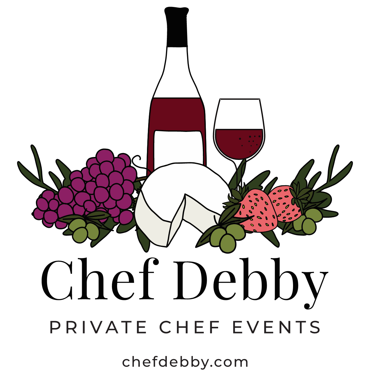 Chef Debby, Private Chef Events Logo