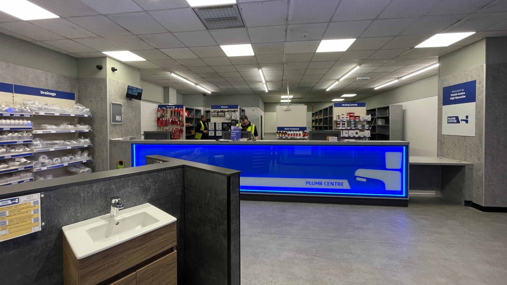 Inside Plumb Centre in High Wycombe
