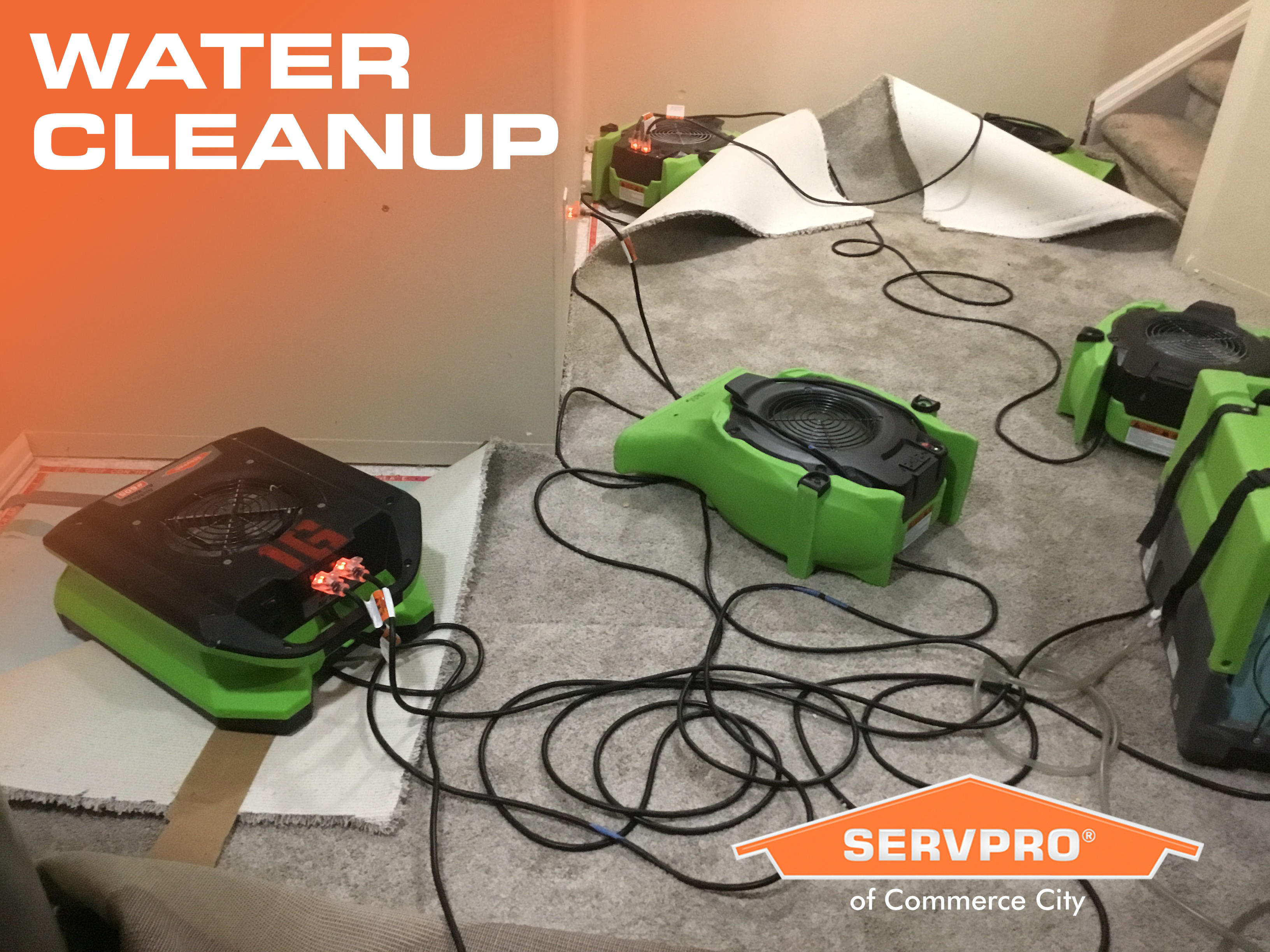 Water damage can be caused by flooding or water leaks and even storm damage.  We have the experience, expertise, and equipment to restore your property properly.