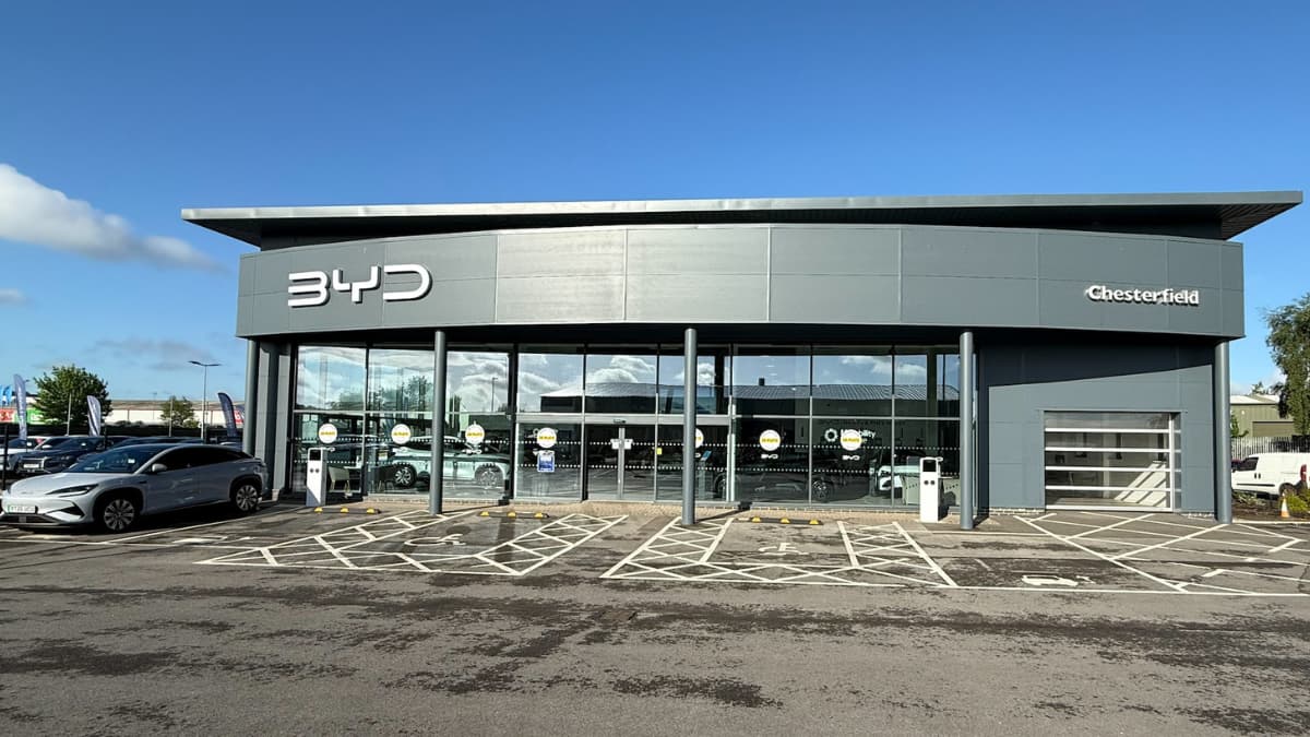 BYD Evans Halshaw Chesterfield exterior