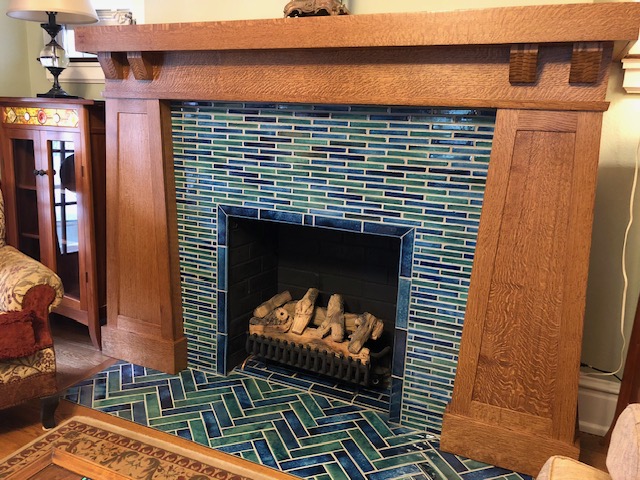 Custom-woodwork-mantle