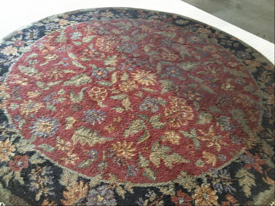 Before and after area rug cleaning Simi Valley Chem-Dry Carpet Tech Simi Valley Simi Valley (805)244-8725