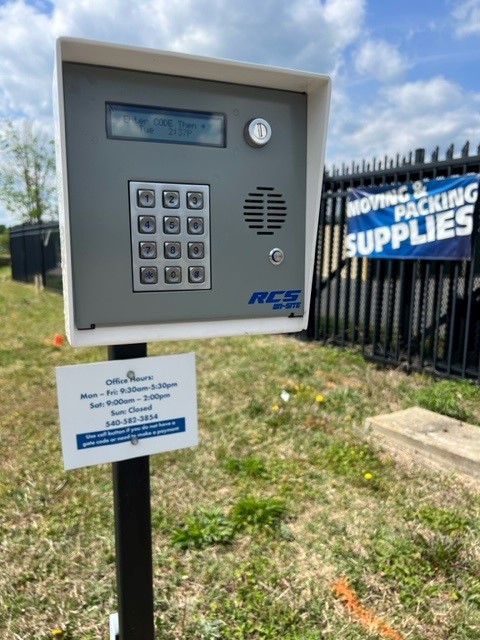 Keypad Access at Valley Storage