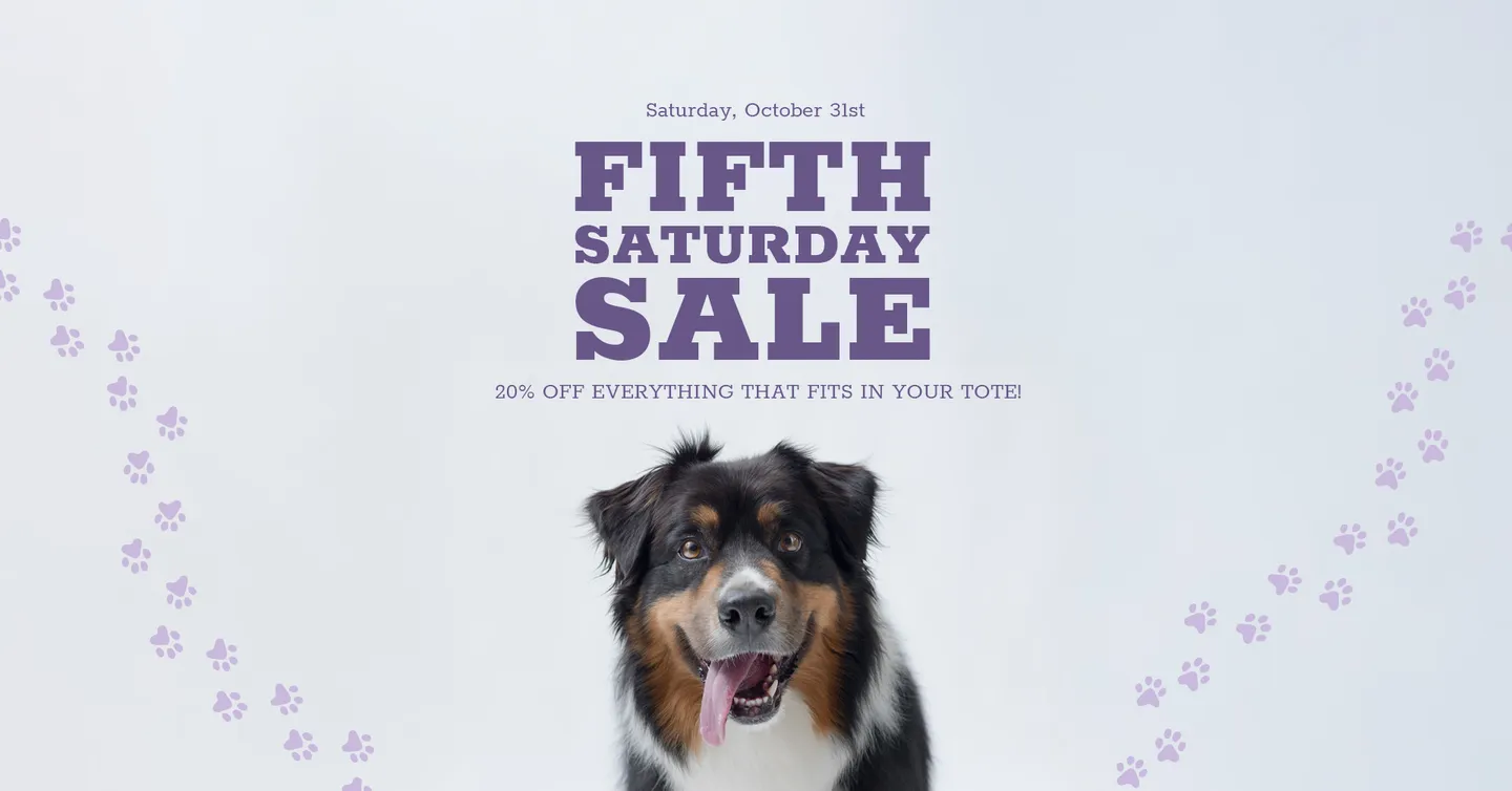 Image of Local Pet Event Fifth Saturday Sale | October 2026 Nearby