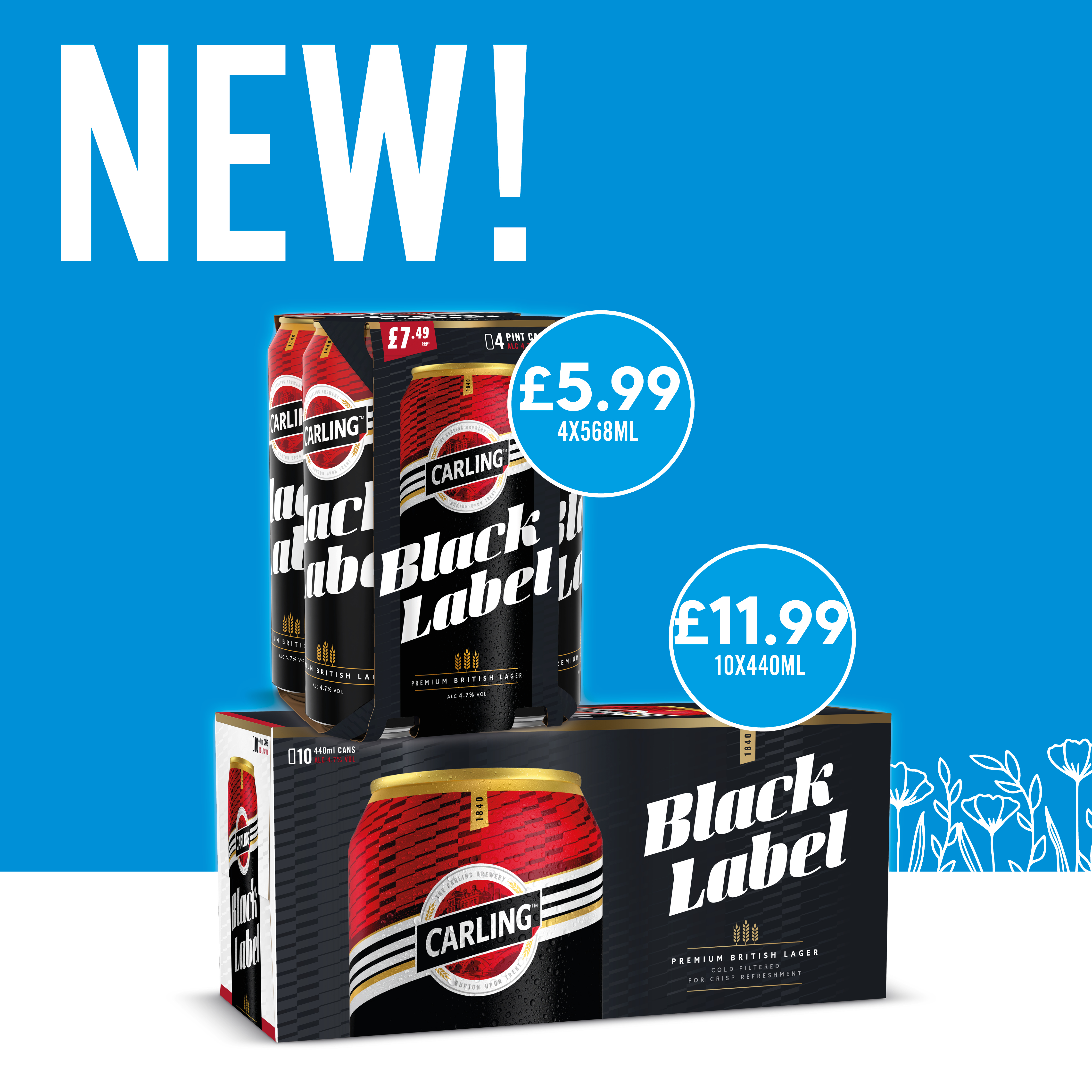 New Carling black label