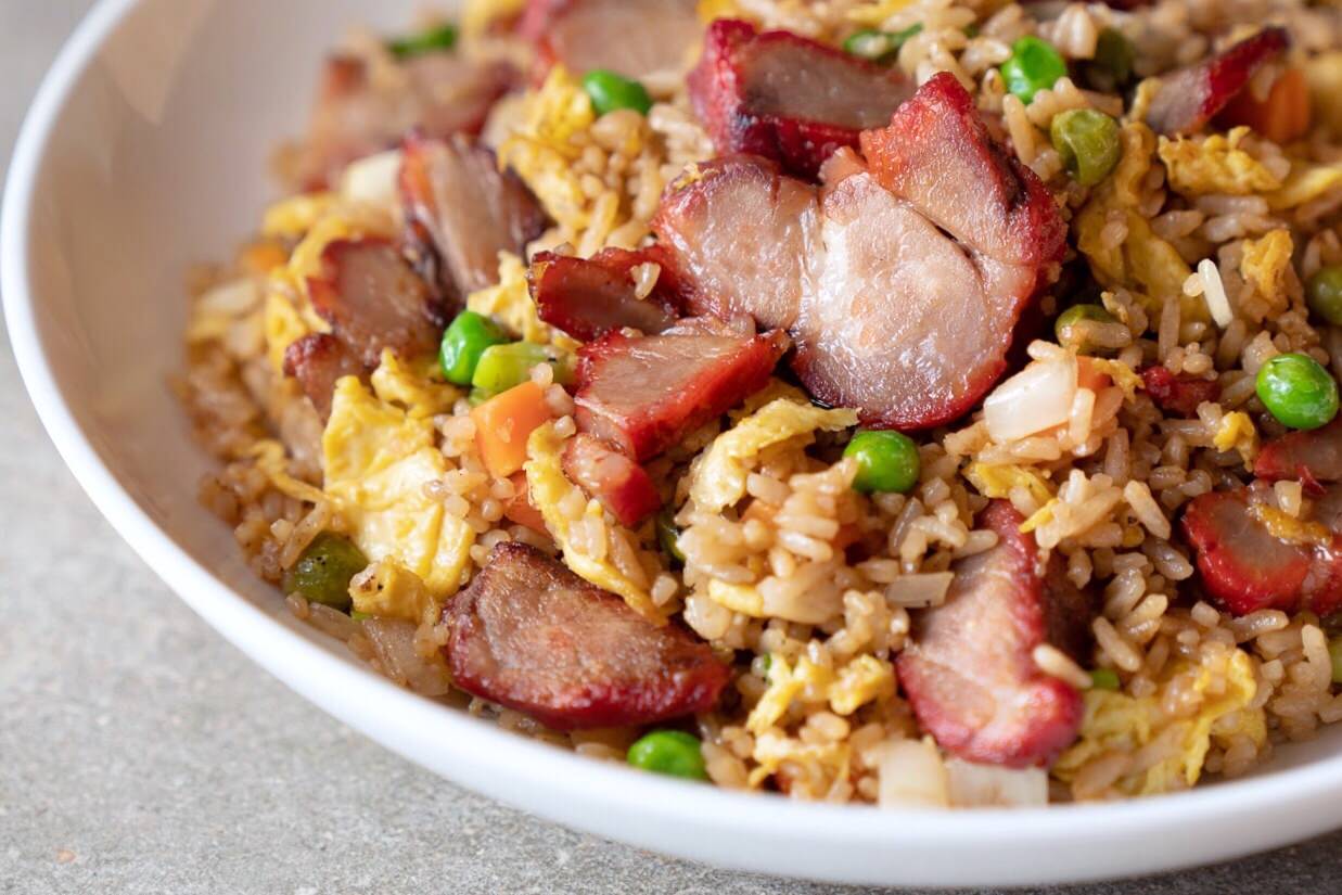 Char Siu BBQ Pork Fried Rice Tso Chinese Takeout & Delivery Austin (512)355-1573