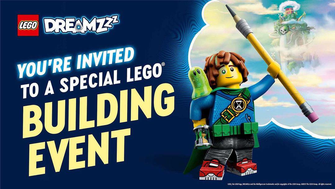 Lego Dreamzzz Event September 16th ,2023 Time: 12 pm-4 pm Located at our Carmel valley and Westfield UTC locations only 😆