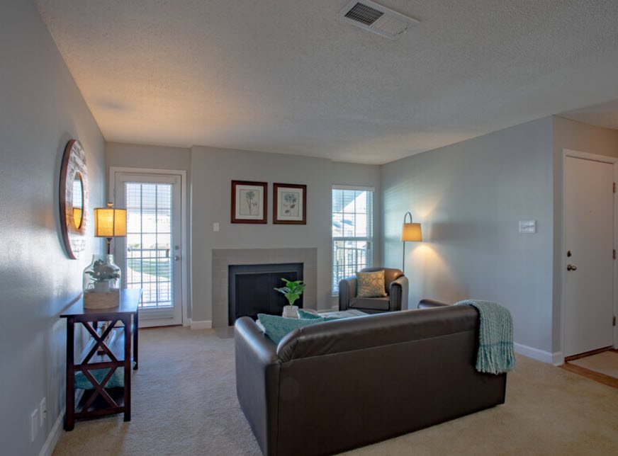 Living Room with Fireplace