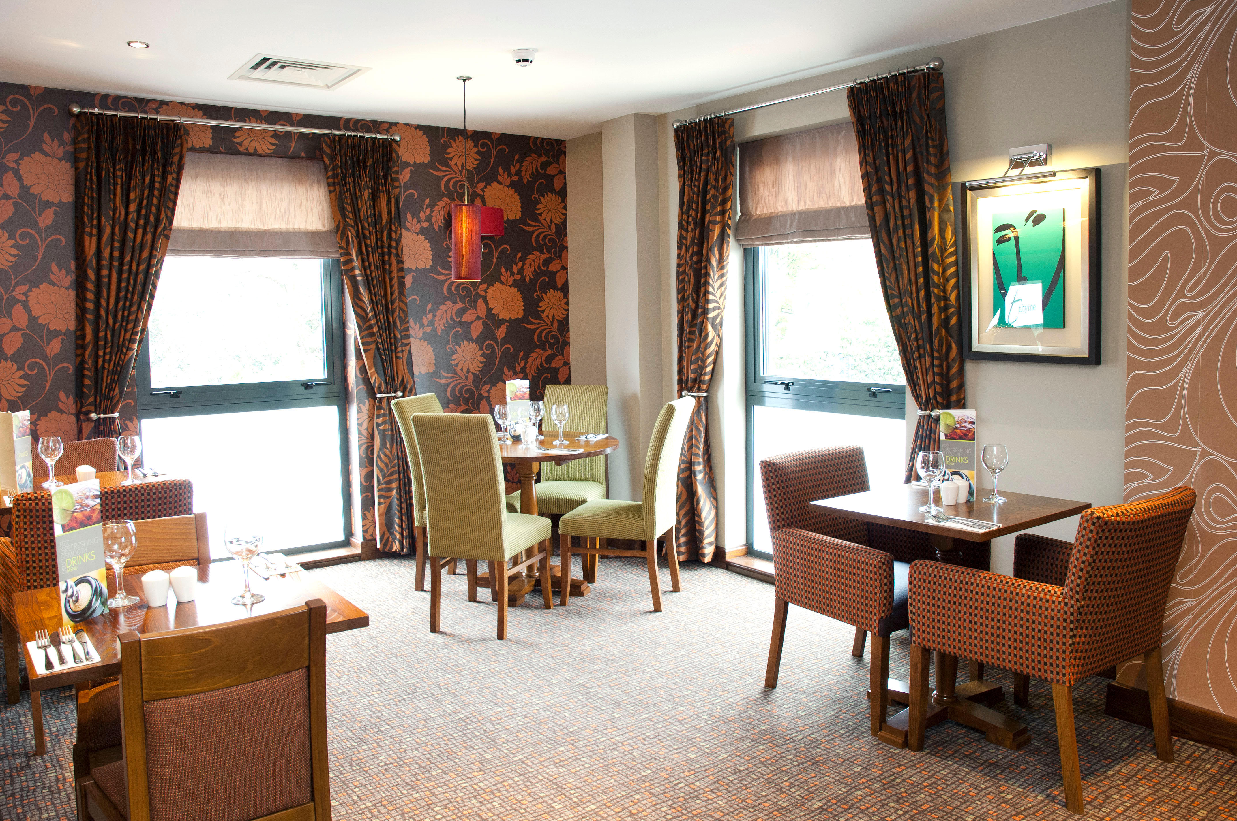 Thyme restaurant interior Premier Inn Camberley hotel Camberley 03333 219246