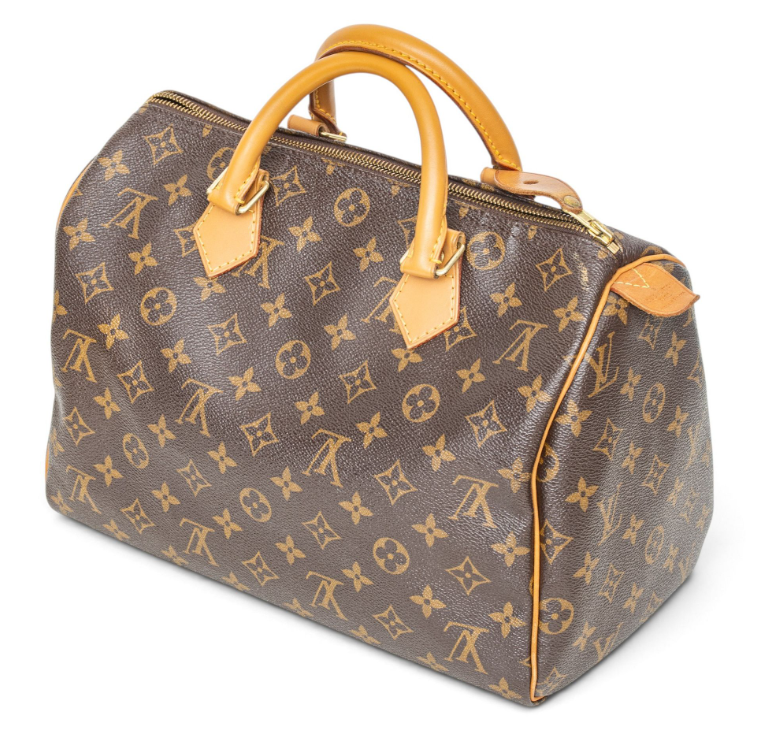 Classic Louis Vuitton Bag in Brown and Tan