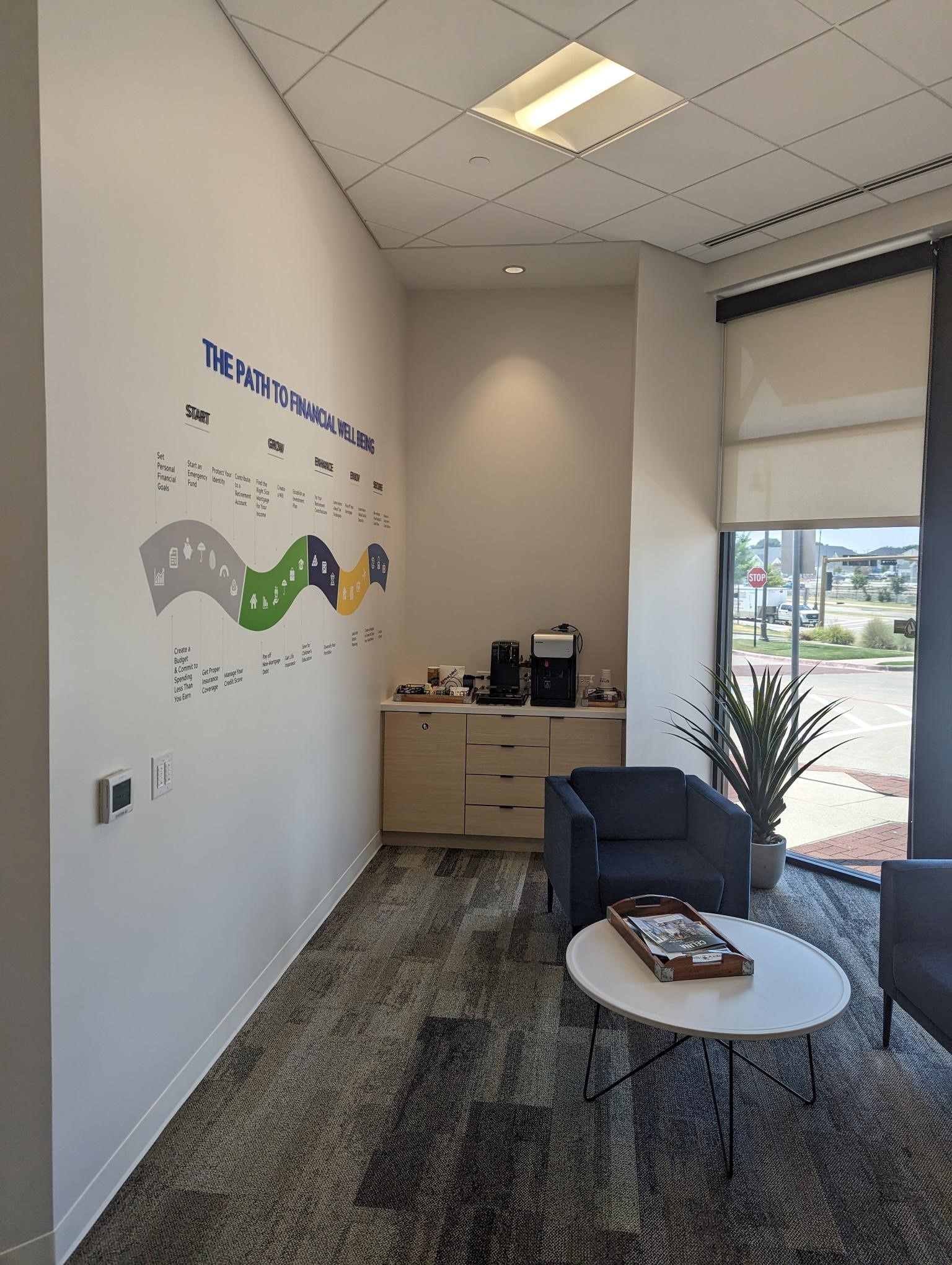 First United Bank - Prosper - interior chairs