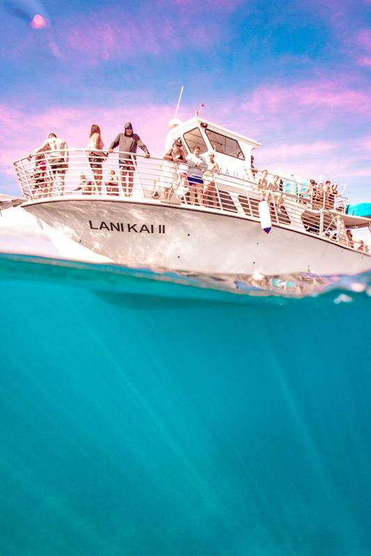 Lani Kai II Maui Snorkeling Tours Split Water Ocean View
