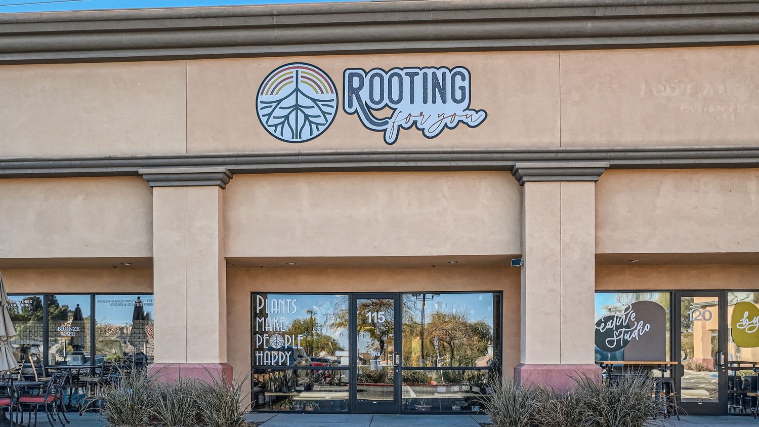 Rooting For You is conveniently located at 2380 N. Buffalo Dr., Las Vegas, NV within the Wolf Creek Plaza.