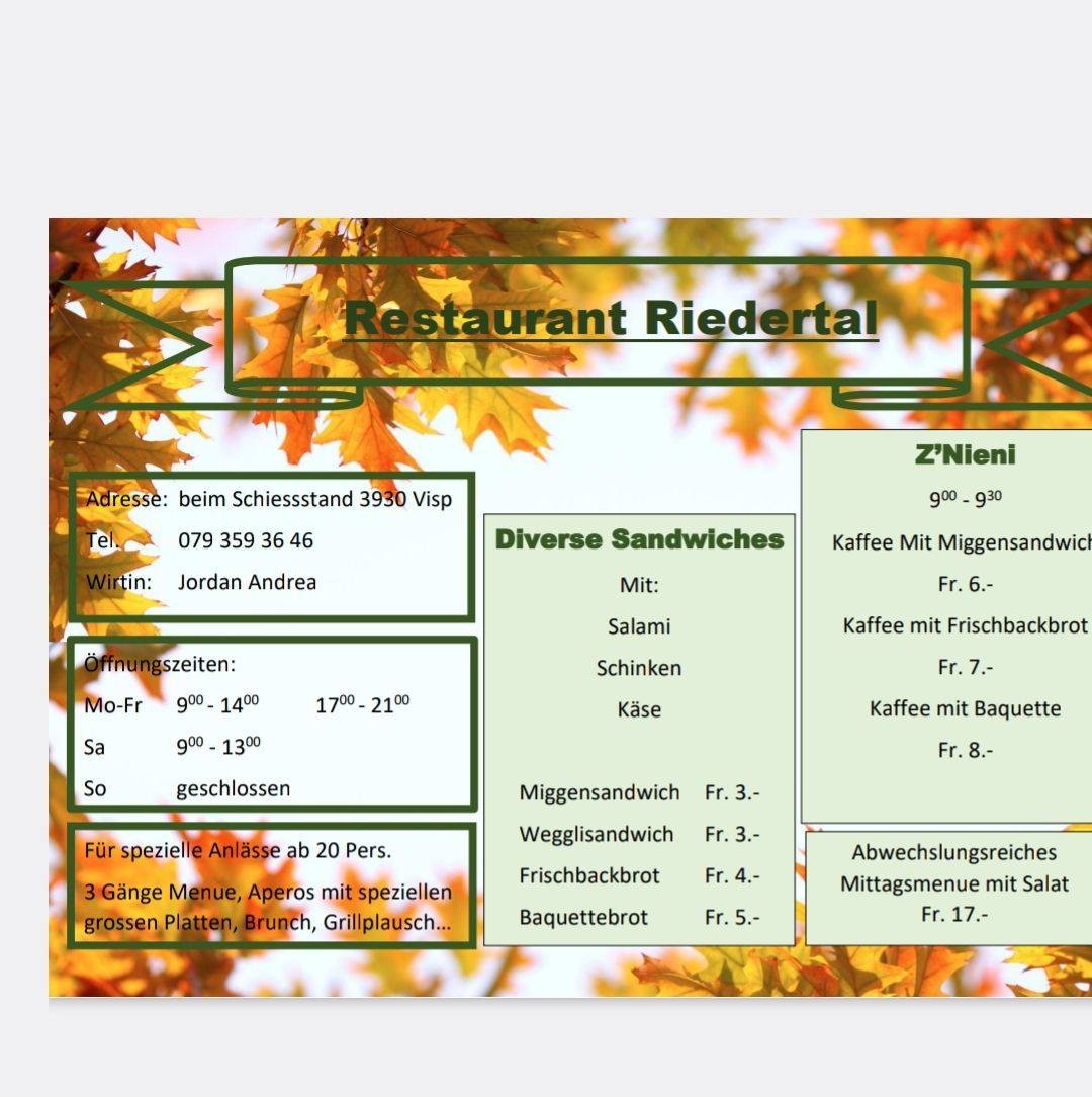 Bilder Restaurant Riedertal