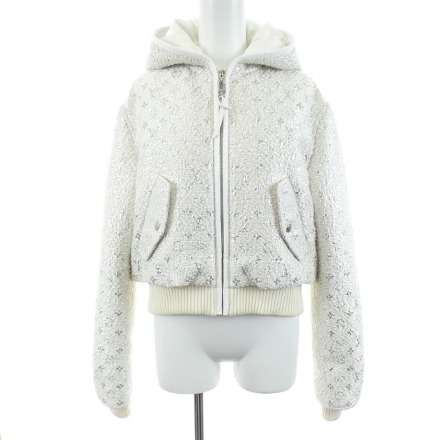 ルイヴィトン LOUIS VUITTON モノグラムツイードクロップドジャケット FUJA16YIX ブルゾン