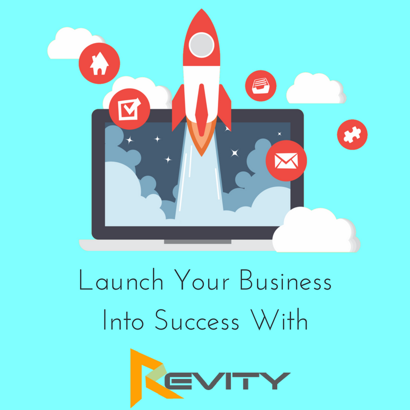 Launch your business into success with REVITY! Contact us to learn more about how we can help you increase your business' revenue!