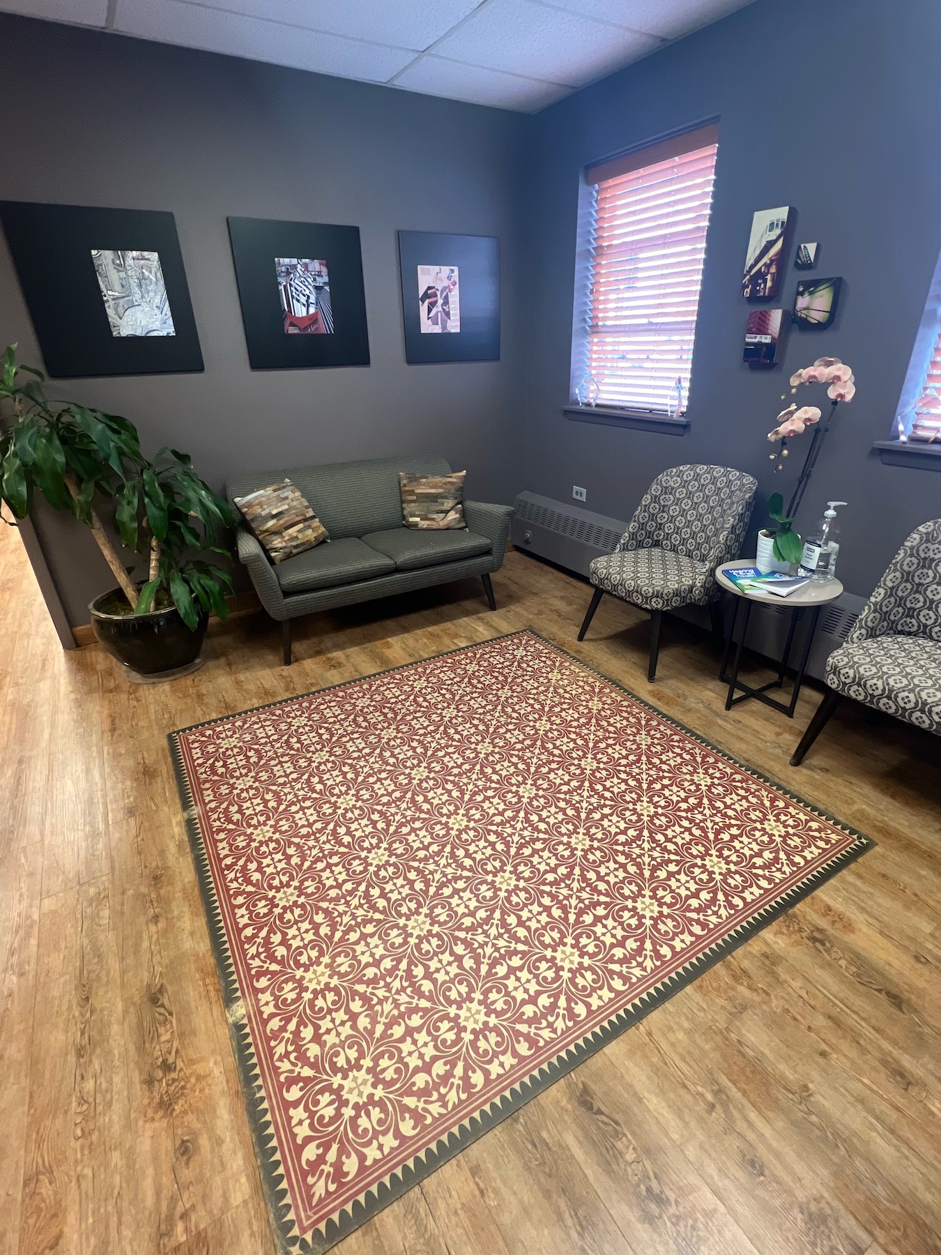 The Audiology Associates of Deerfield office interior and waiting room