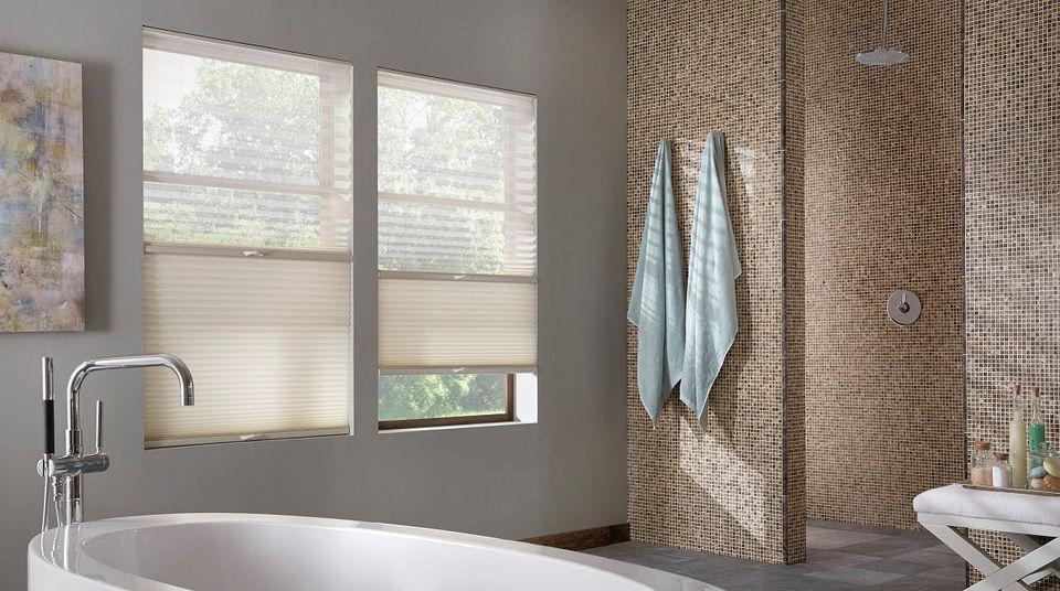 Create the perfect place to relax in peace by installing Trilight Honeycomb Shades by Budget Blinds of Glendale & North Hollywood. The sheer top and energy efficient bottom gives you privacy and a view at the same time! #BudgetBlindsOfGlendale #TrilightShades #ShadesOfBeauty #EnergyEfficientShades #