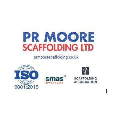 LOGO PR Moore Scaffolding Ltd Stafford 01785 714184