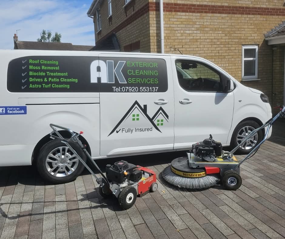 AK Exterior Cleaning van and team, Kettering