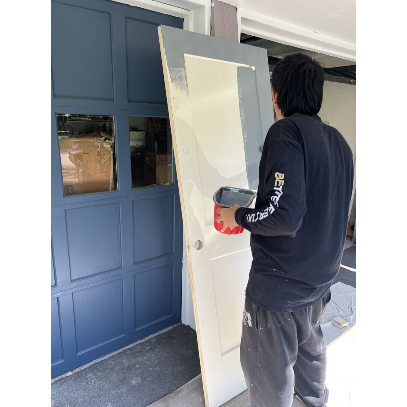 Our team is busy coating the doors to give them a fresh, updated look! From sanding to painting, every step is done with precision to ensure a flawless finish. These doors are ready to shine and bring new life to your home!
#LongIslandRemodeler