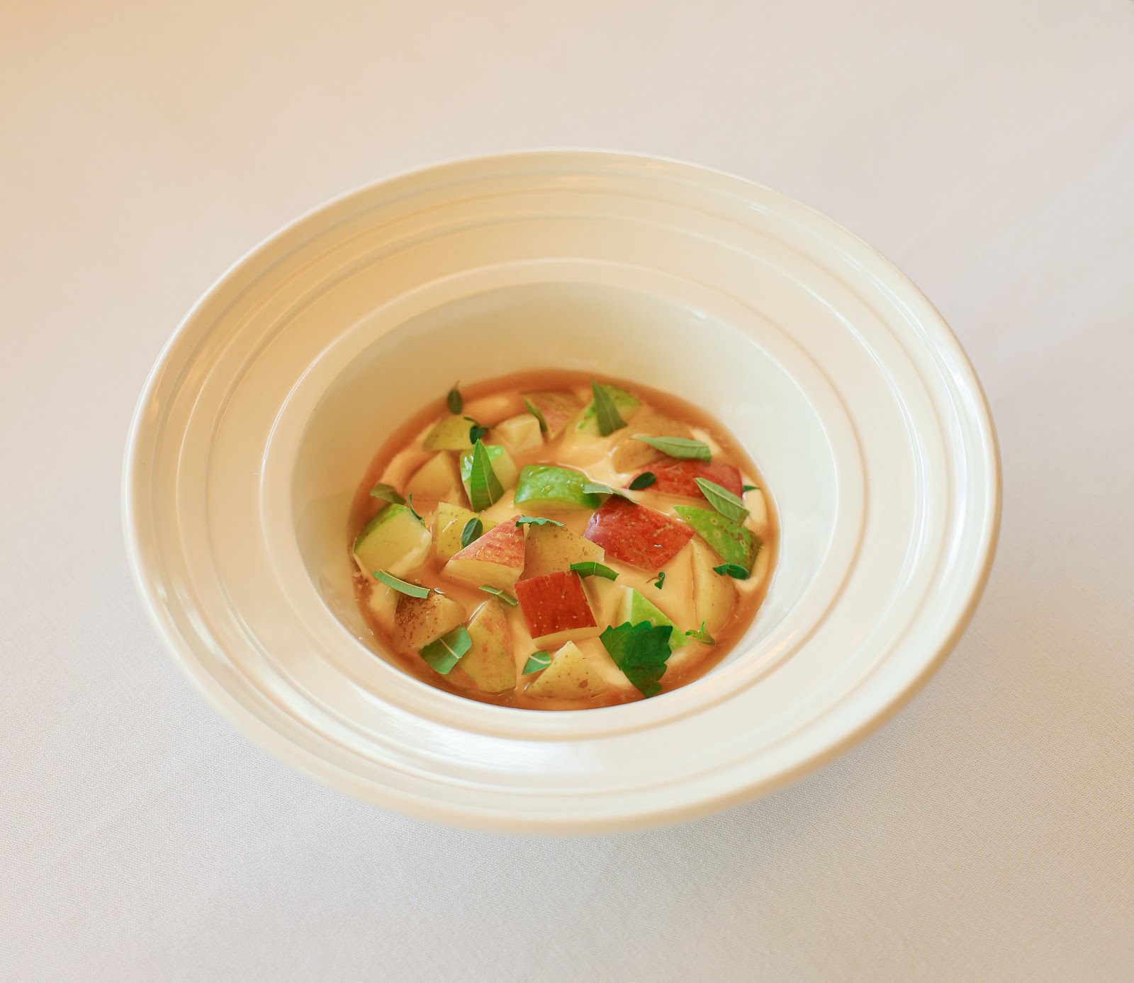 A seafood course from Junior's menu, served during weekend dinner. Located on Dickerson Pike in East 