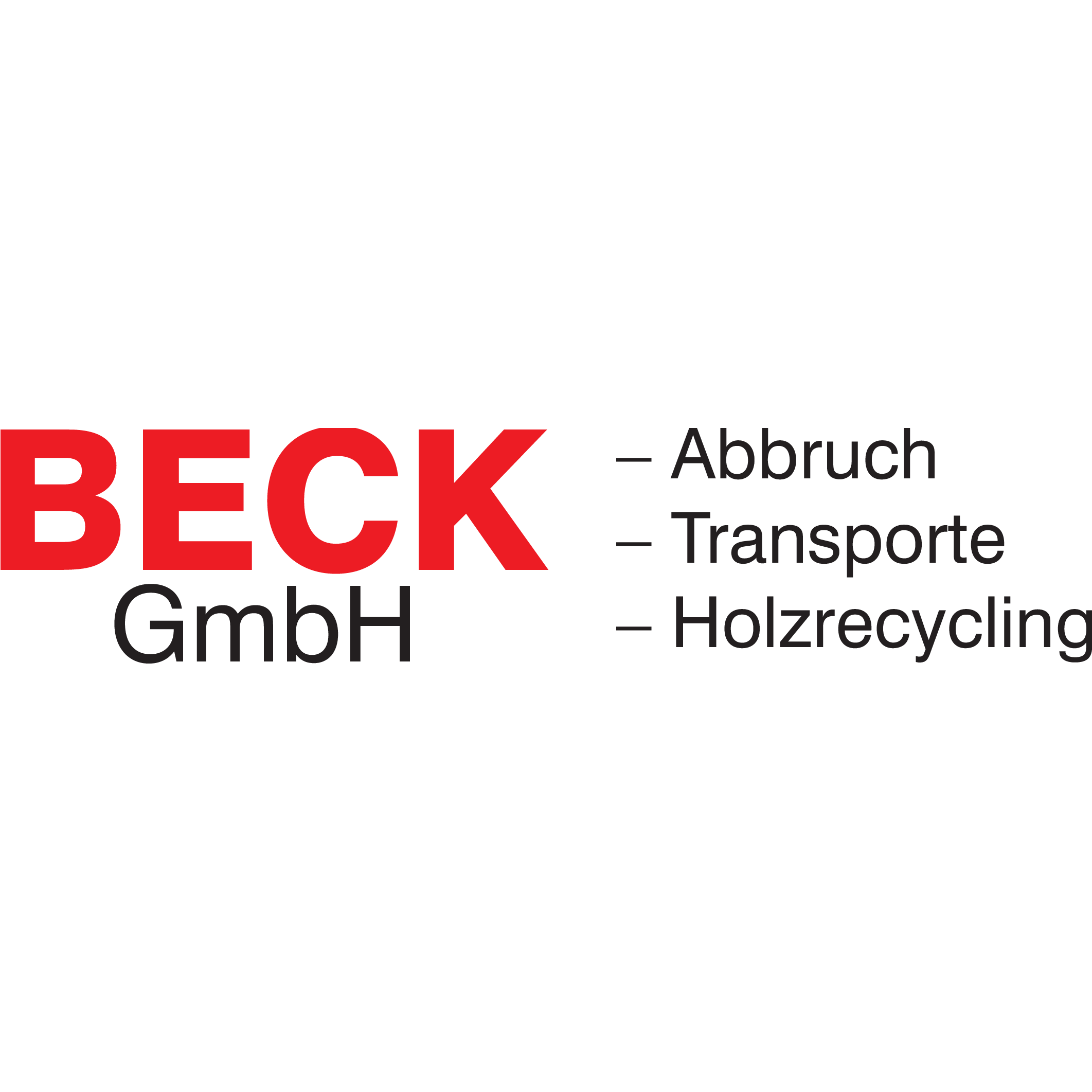 Logo Beck GmbH - Abbruch, Erdbau, Recycling