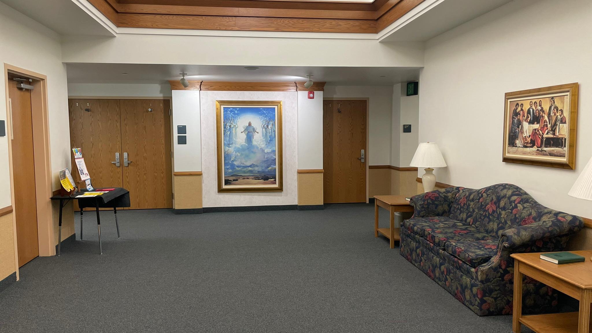One of the two foyers at the main entrance to the building.