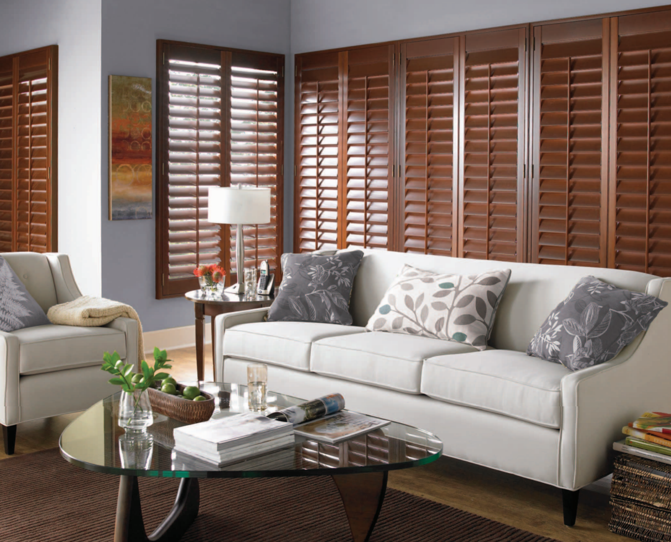 Want the classic look with Composite Wood Plantation Shutters? The Shutters from Budget Blinds of Rockwall, Terrell, and Greenville, offer strength and durability for style that will last for years.