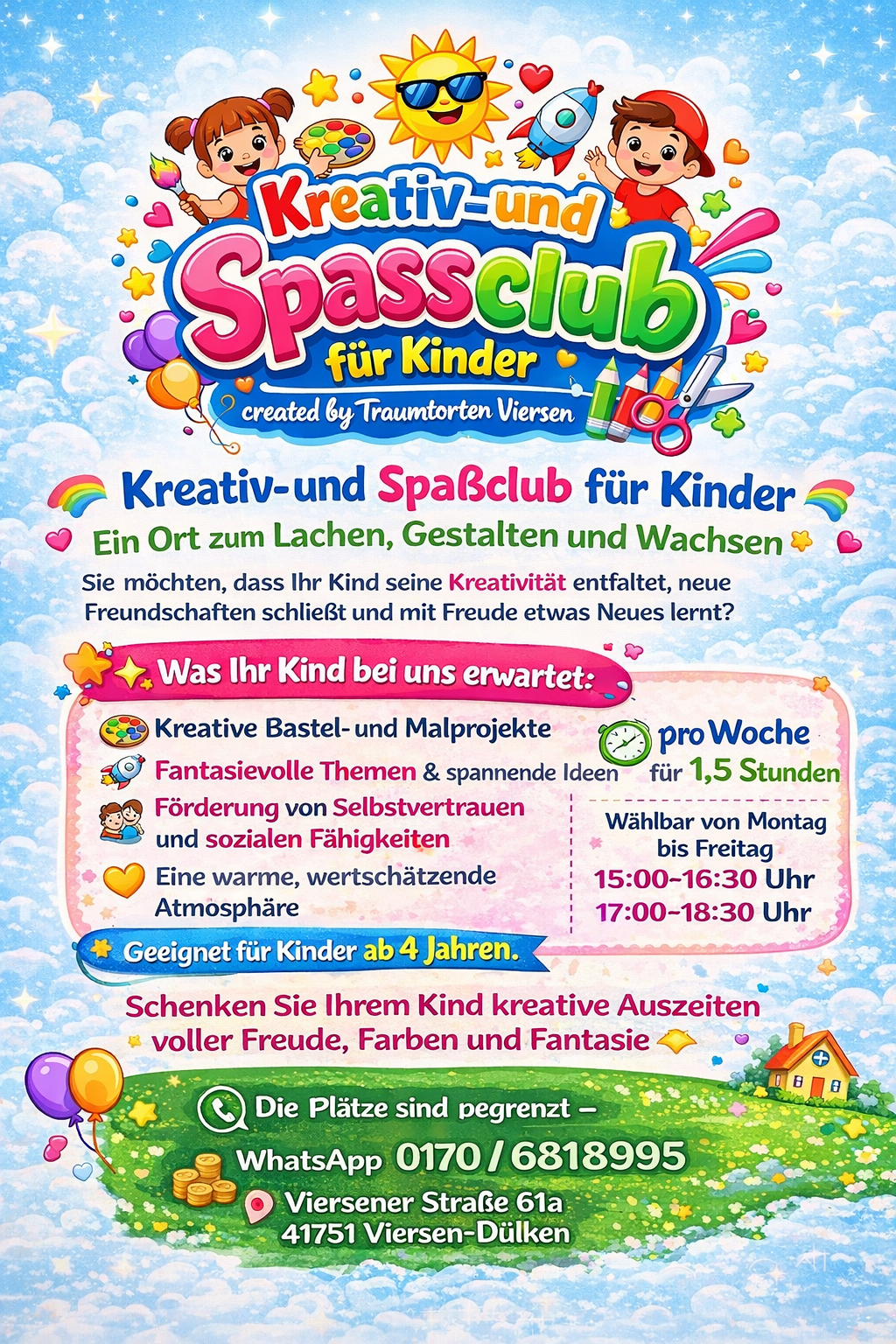 Kreativ- und Spassclub für Kinder, Viersener Straße 61a in Viersen