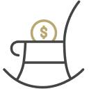 Rocking chair icon.