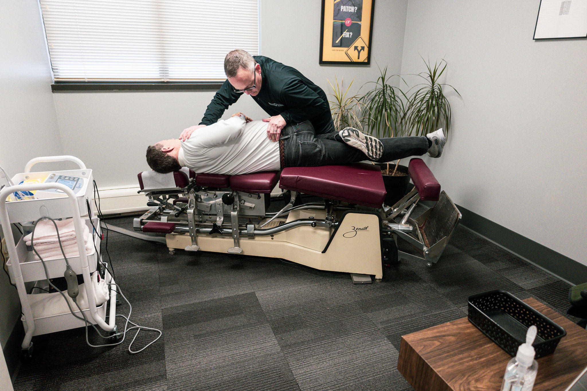 Chiropractors are healthcare professionals who specialize in the diagnosis, treatment, and prevention of musculoskeletal disorders, particularly those related to the spine. Here are some key chiropractic services that Dr. Neil Wensink offers at Superior Spine Care:
1. Assessment and Diagnosis: Chiropractors begin by conducting a thorough assessment of the patient's health history, including any past injuries, surgeries, or medical conditions. They also perform physical examinations, which may involve evaluating posture, range of motion, muscle strength, and reflexes. In some cases, they may request diagnostic imaging such as X-rays or MRI scans to aid in diagnosis.
2. Spinal Manipulation and Adjustments: One of the primary techniques chiropractors use is spinal manipulation, also known as chiropractic adjustments. These manual techniques involve applying controlled force to joints in the spine or other parts of the body that are misaligned or restricted in movement. The goal is to restore proper alignment, improve joint function, and alleviate pain.
3. Soft Tissue Therapy: In addition to spinal adjustments, chiropractors may employ various soft tissue therapy techniques to address muscle tension, inflammation, and adhesions. These techniques may include massage, trigger point therapy, stretching, and myofascial release to help improve flexibility, reduce muscle stiffness, and enhance circulation.
4. Rehabilitation and Exercise Prescription: Chiropractors often prescribe therapeutic exercises and rehabilitation programs to help patients improve strength, flexibility, and stability in affected areas. These exercises may be performed in-office or at home and are tailored to the individual's specific needs and goals.
5. Lifestyle Counseling and Education: Chiropractors may provide patients with guidance on posture, ergonomics, nutrition, stress management, and other lifestyle factors that can impact musculoskeletal health. They aim to empower patients to make positive changes to support their overall well-being and prevent future injuries.
6. Referral and Collaboration: While chiropractors focus primarily on musculoskeletal health, they also recognize the importance of interdisciplinary care. If necessary, they may refer patients to other healthcare professionals, such as physical therapists, orthopedic specialists, or primary care physicians, for further evaluation or treatment.