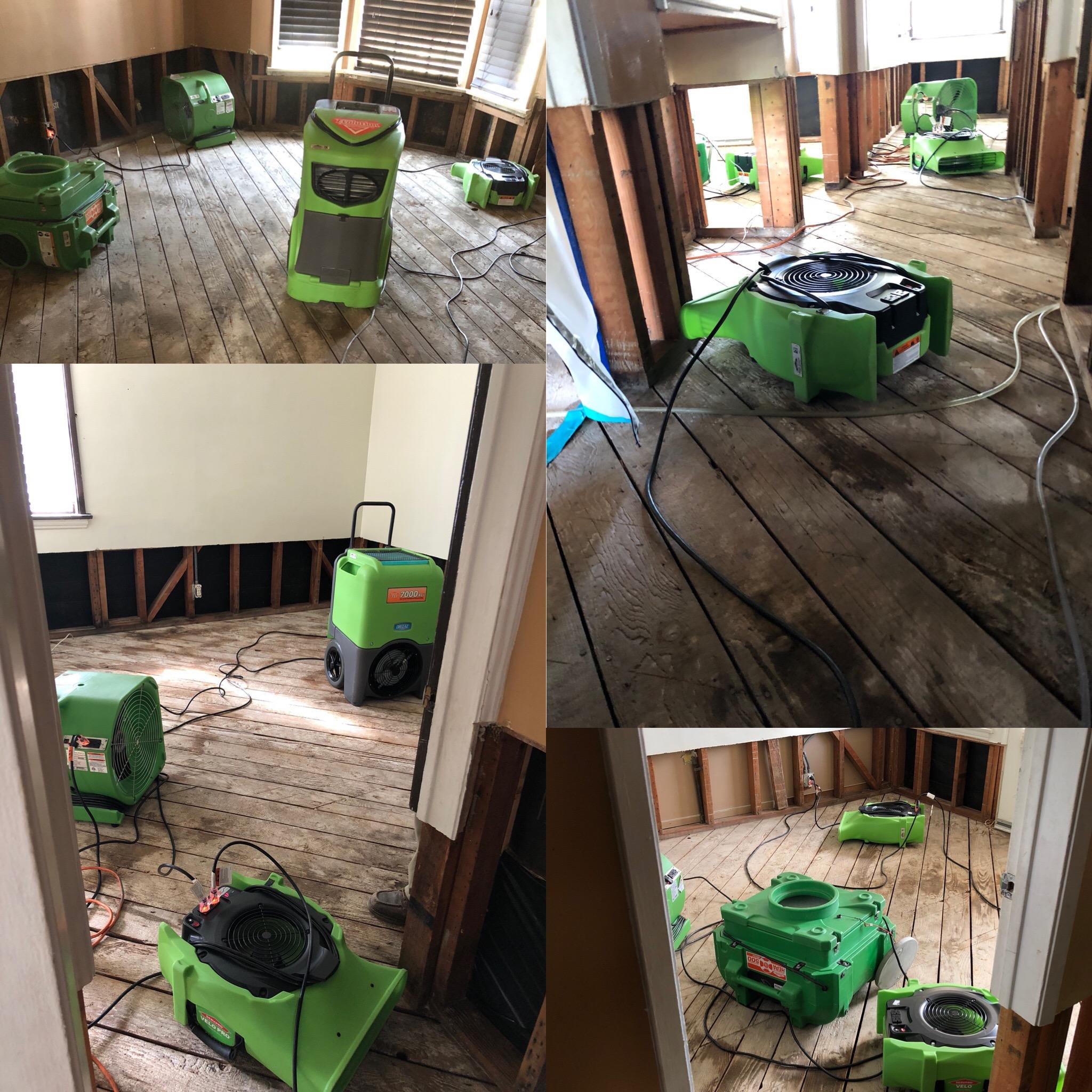 Our SERVPRO equipment is up and running during a large residential restoration!
