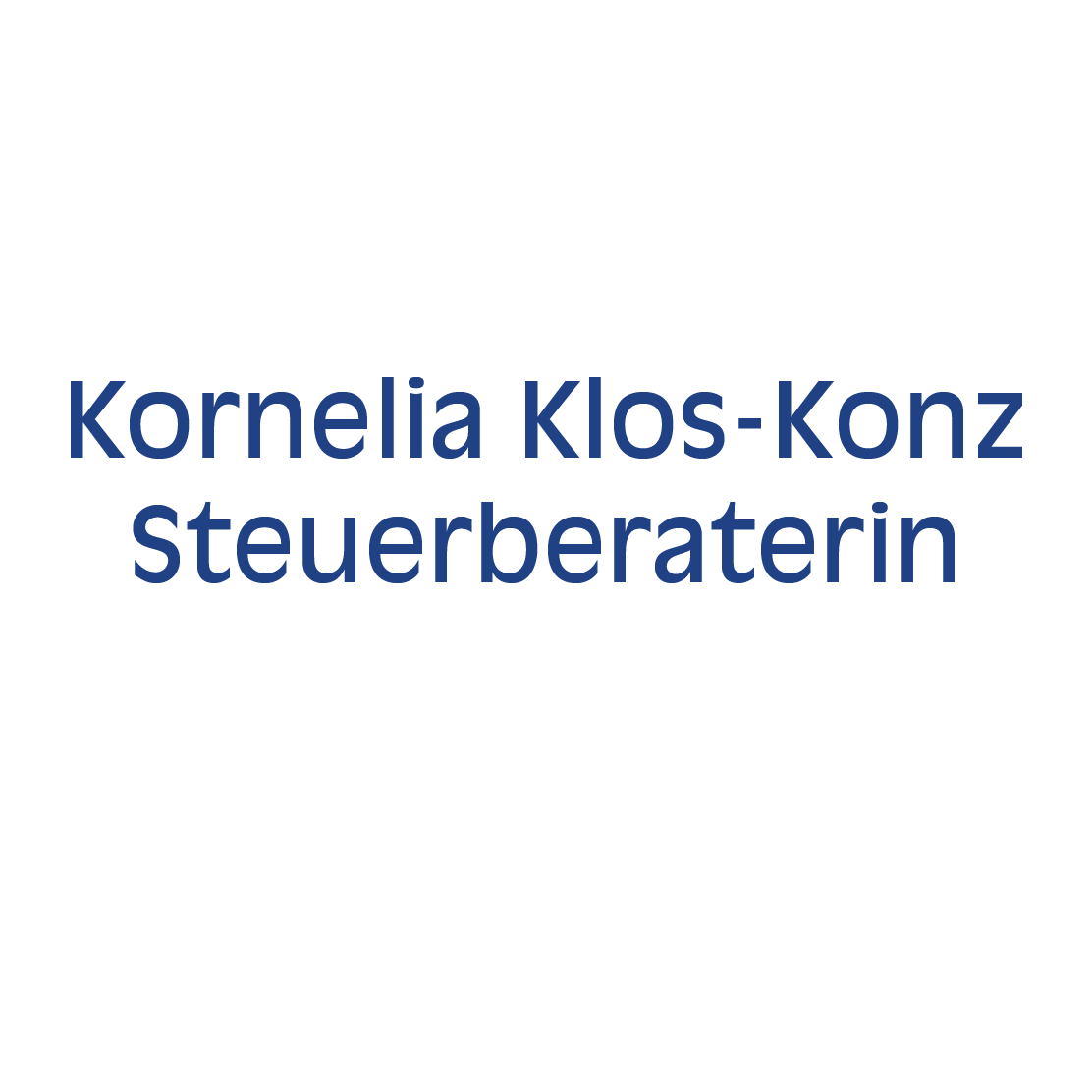 Kundenlogo Kornelia Klos-Konz Steuerberaterin