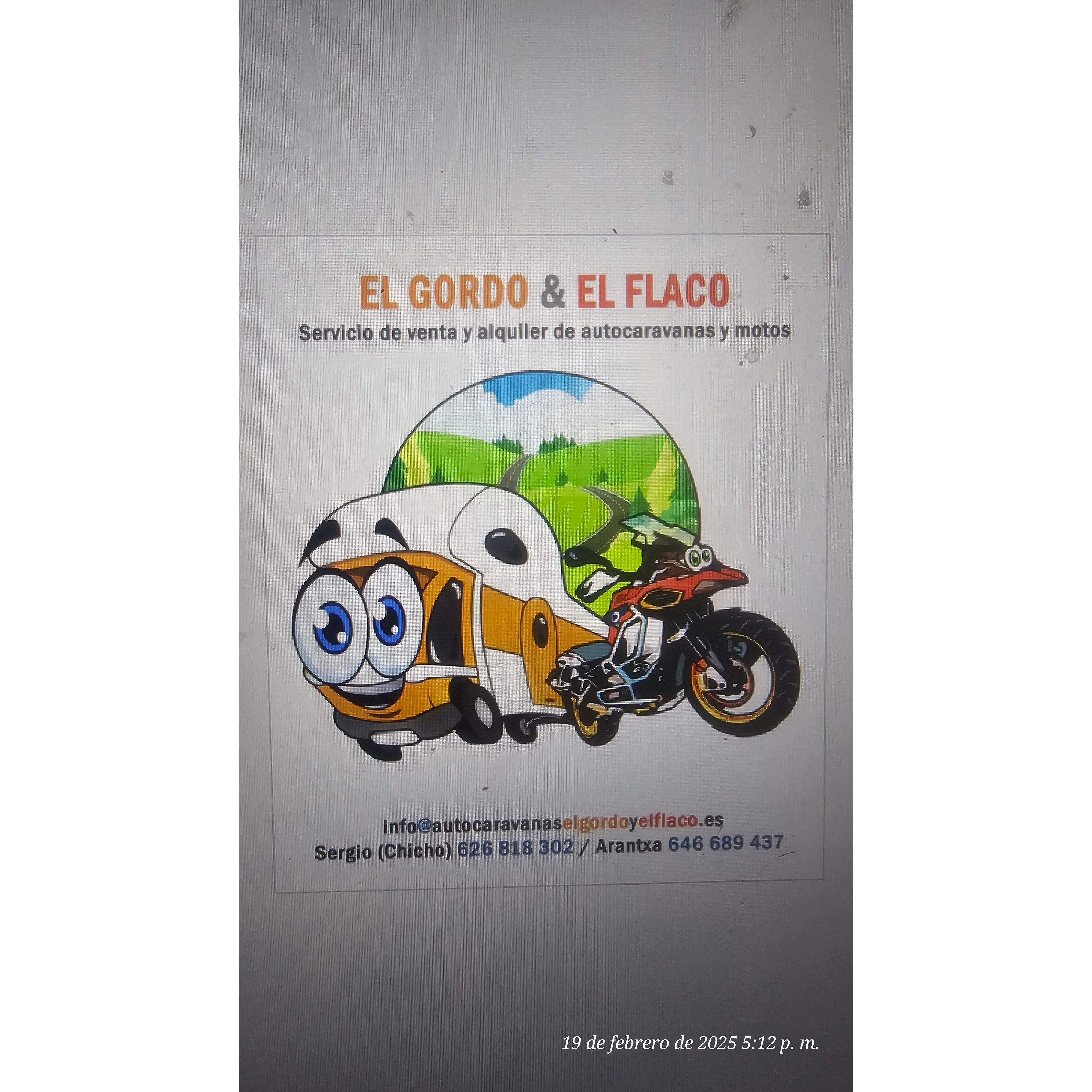 Alquiler Y Venta De Autocaravanas & Motos El Gordo Y El Flaco Logo