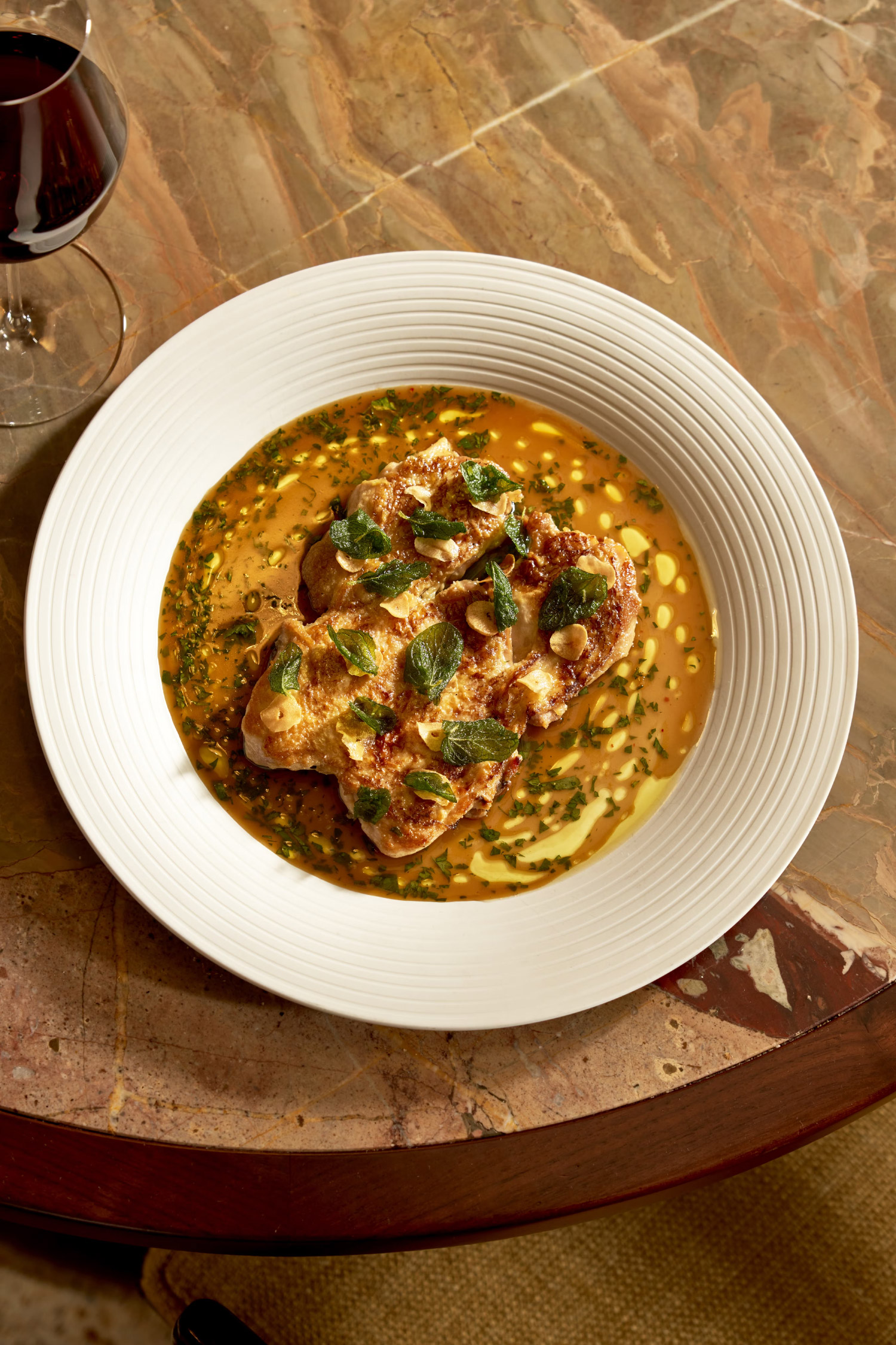 Lunch Menu Chicken Dish